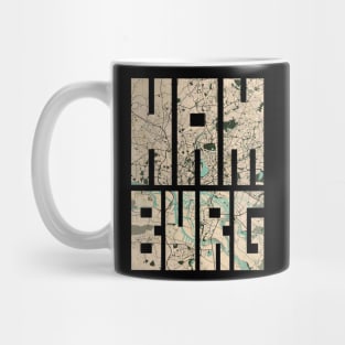 Hamburg, Germany City Map - Vintage Mug